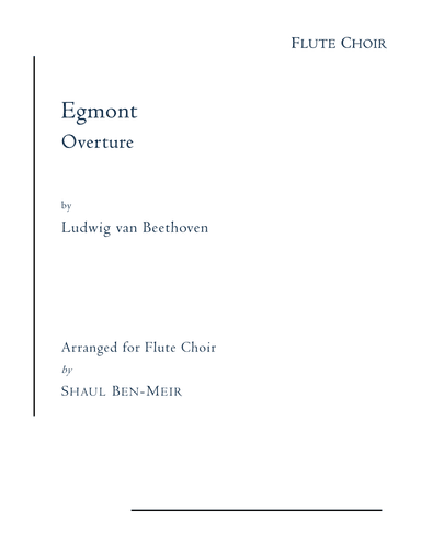 Egmont Overture (arr. Shaul Ben-Meir)