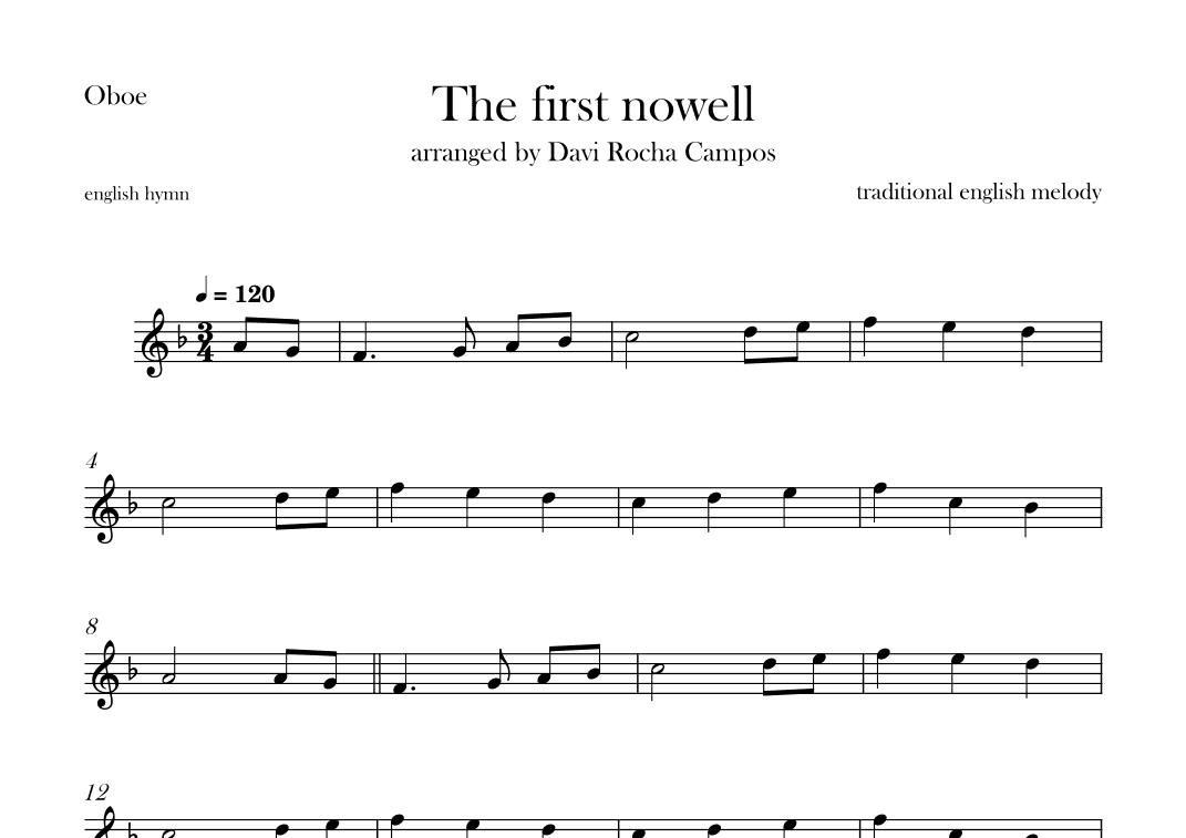 The First nowell (arr. Davi Rocha Campos)