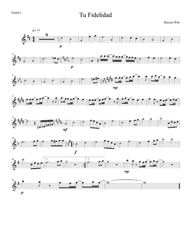 Tu Fidelidad (arr. C. Park)