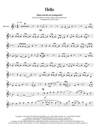 Hello (arr. Kyle Casey)