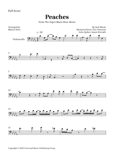 Peaches (arr. Márcio Silva)