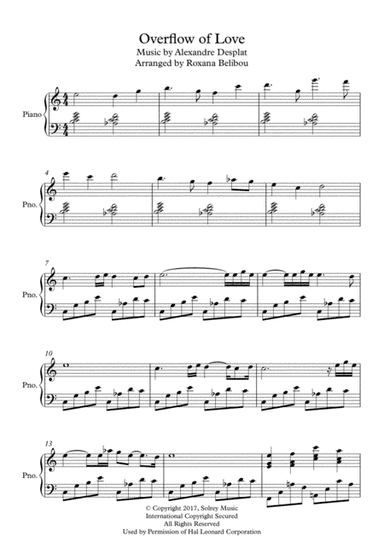 Overflow Of Love (arr. Roxana Belibou)