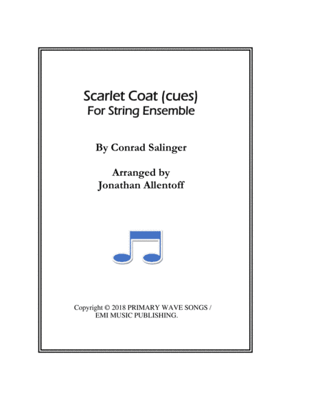 Scarlet Coat (cues) (arr. Jonathan Allentoff)