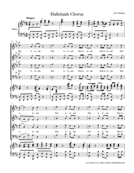 Hallelujah Chorus from The Messiah (arr. James Gilbert)