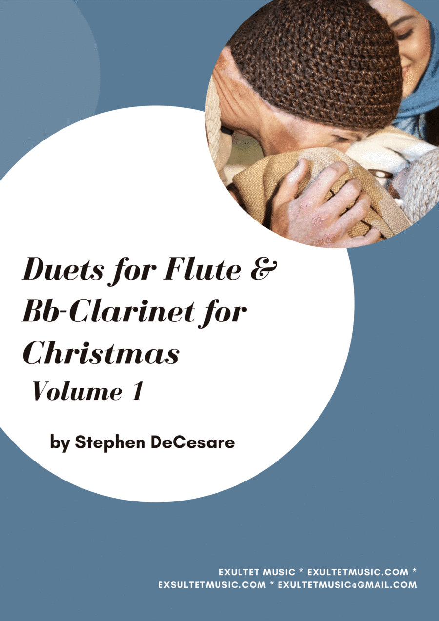 Duets for Flute and Bb-Clarinet for Christmas (Volume 1)