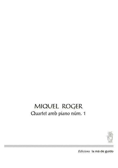 Quartet amb piano núm. 1