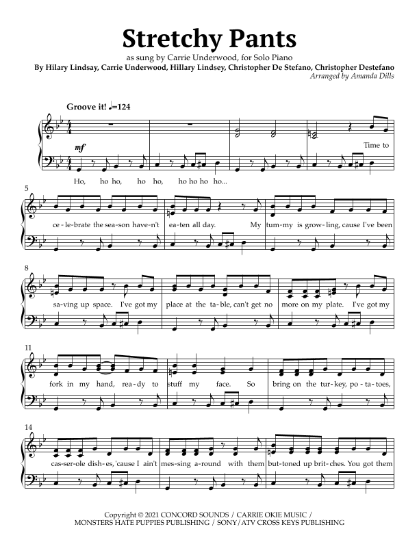 Stretchy Pants (arr. Amanda Dills)