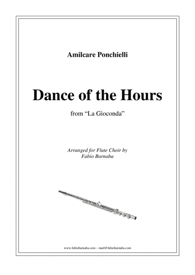 Dance of the Hours from "La Gioconda" - for Flute Choir (arr. Fabio Barnaba)