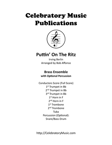 Puttin' On The Ritz (arr. Bob Affonso)