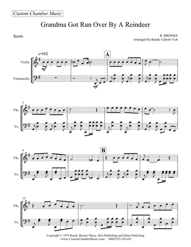 Grandma Got Run Over By A Reindeer (arr. Randy Calistri-Yeh)