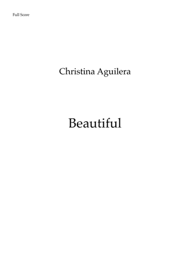 Beautiful (arr. Leandro Cardoso)