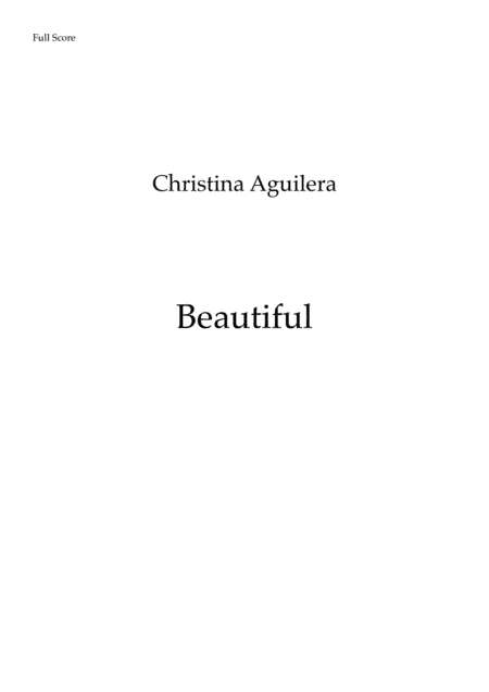 Beautiful (arr. Leandro Cardoso)