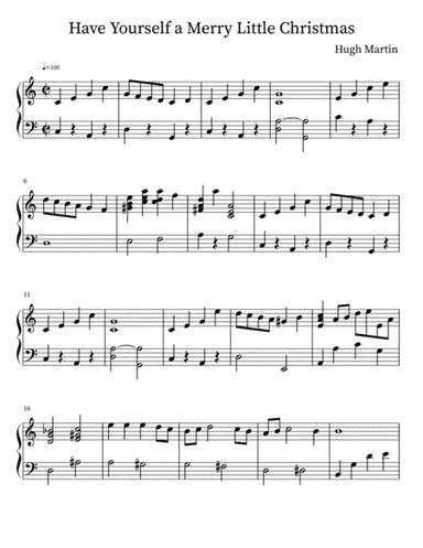 Have Yourself A Merry Little Christmas  from MEET ME IN ST. LOUIS (arr. E. V. Martinez)