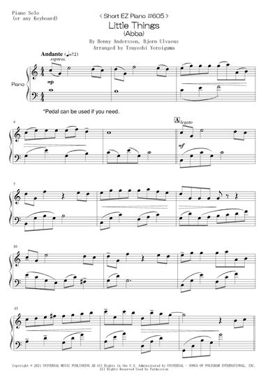 Little Things (arr. Tsuyoshi Yoroiguma)