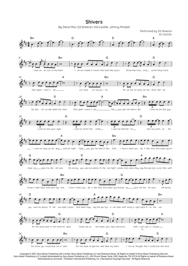 Shivers (arr. Ed.CAL)
