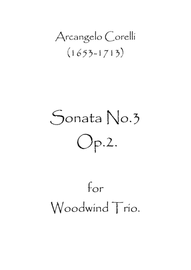 Sonata No.3 Op.2 (arr. Spence Bundy)