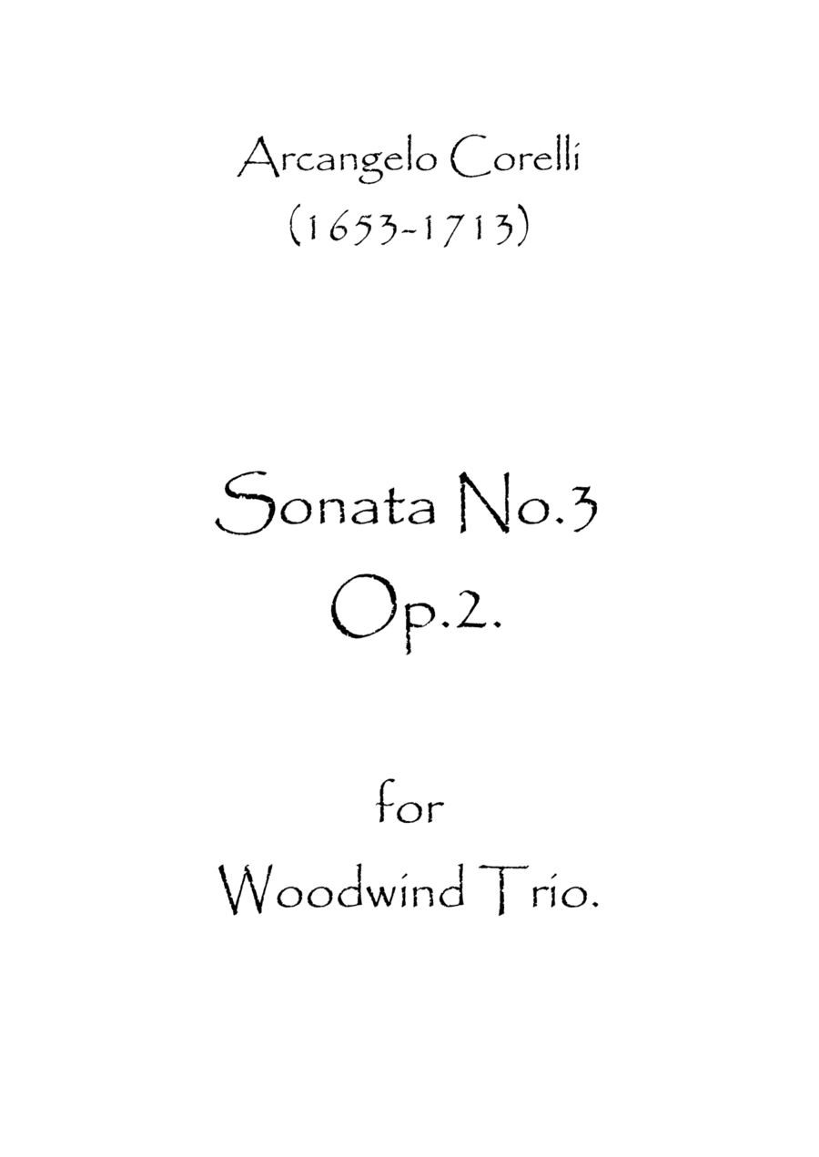 Sonata No.3 Op.2 (arr. Spence Bundy)