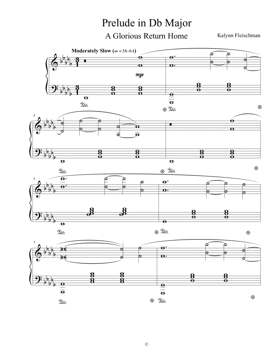 Prelude in Db Major: A Glorious Return Home