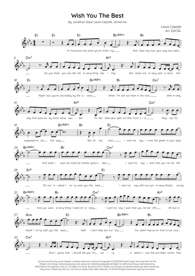 Wish You The Best (arr. Arr. Ed.CAL)