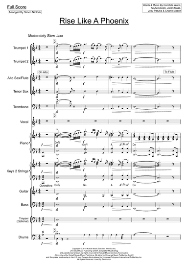 Rise Like A Phoenix (arr. Simon Niblock)