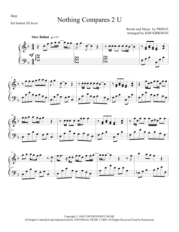 Nothing Compares 2 U (arr. Kim Kirkman)