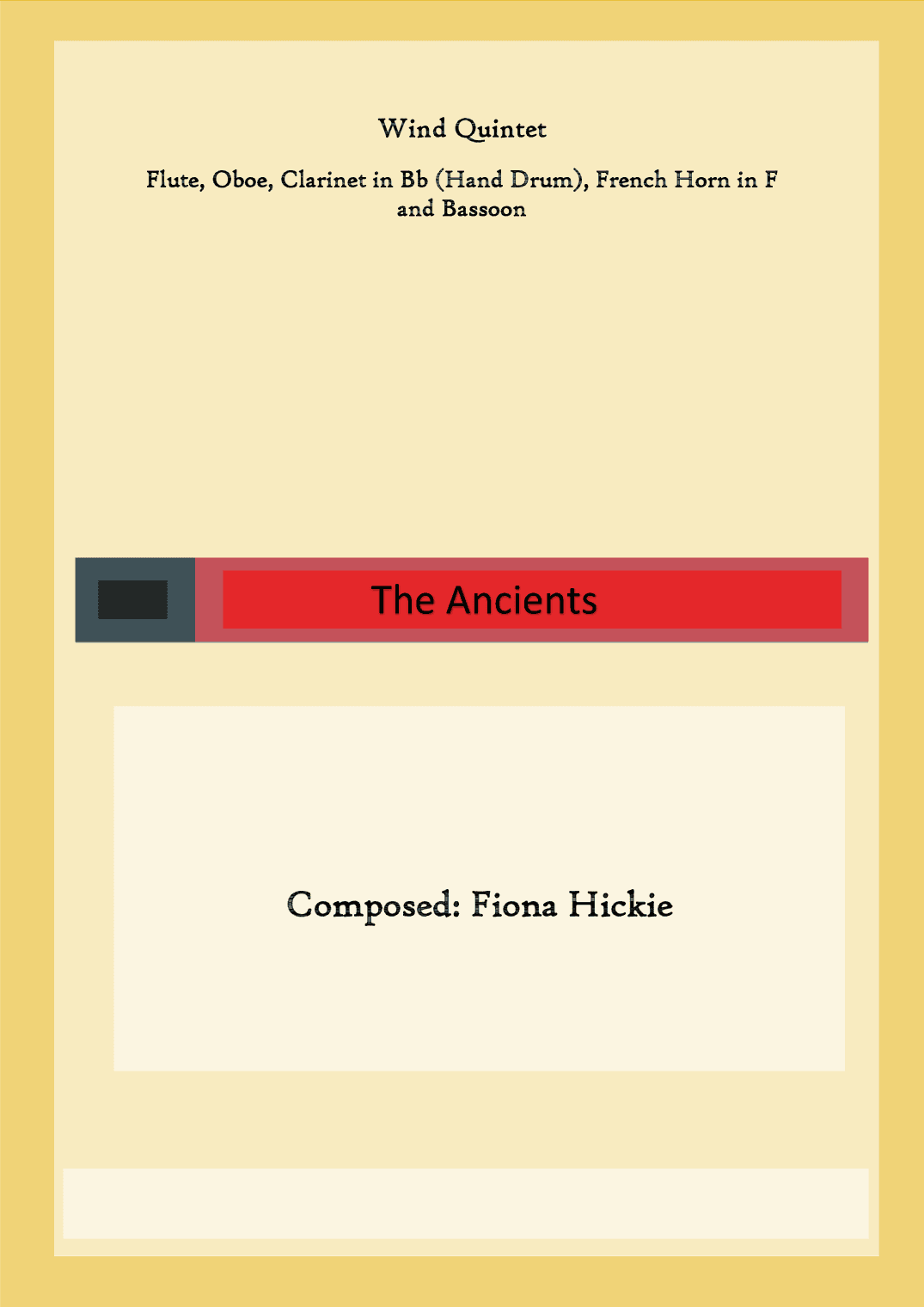 The Ancients: Wind Quintet