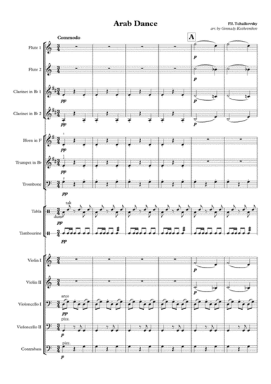 P.I. Tchaikovsky, "Arabic Dance" (arr. Gennady Kozhevnikov)