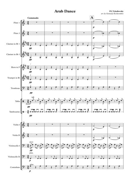 P.I. Tchaikovsky, "Arabic Dance" (arr. Gennady Kozhevnikov)