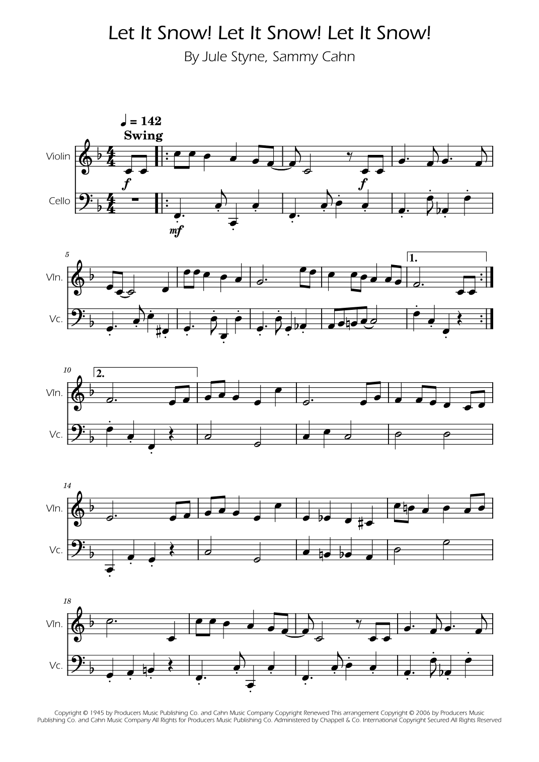 Let It Snow! Let It Snow! Let It Snow! (arr. Ygor Nunes)
