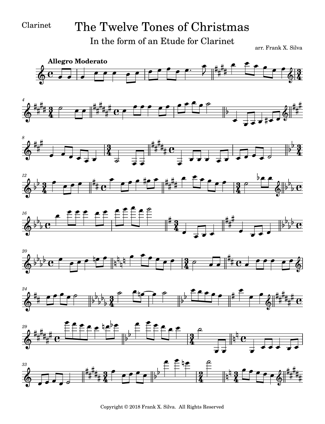 The Twelve Tones of Christmas (arr. Frank X Silva)