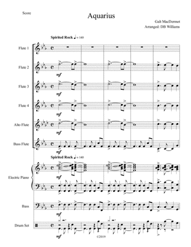 Aquarius (arr. DB Williams)