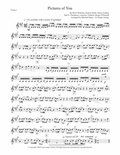 Pictures Of You (arr. Mitchell Drury)