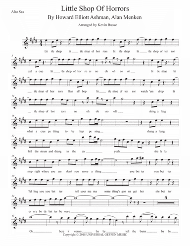 Little Shop Of Horrors (arr. Kevin Busse)