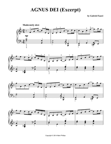 Fauré Requiem: "Agnus Dei (excerpt)" (arr. Mark Phillips)