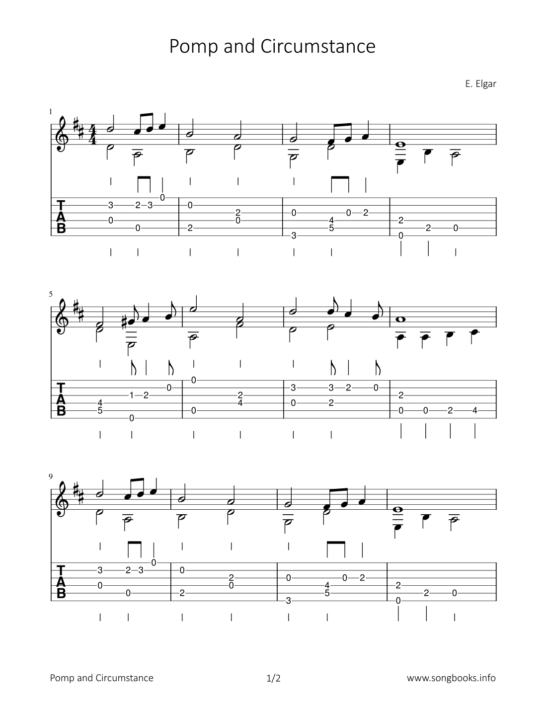 Pomp and Circumstance (arr. Bettina Schipp)