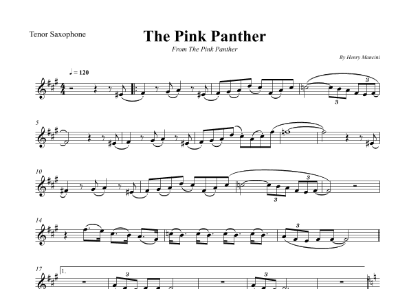The Pink Panther (arr. Wesley S. SIlva)