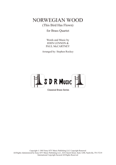 Norwegian Wood (this Bird Has Flown) (arr. Stephen Rockey)