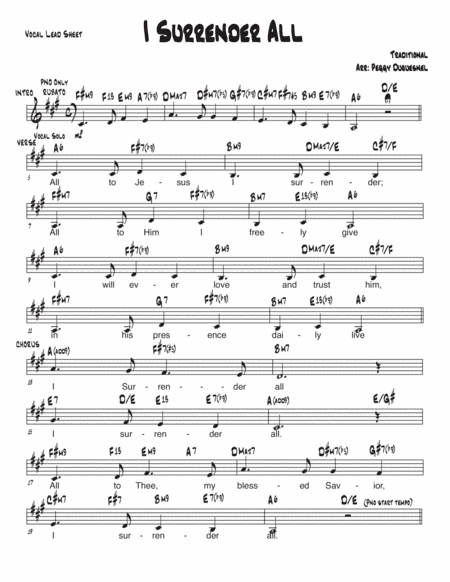 I Surrender All (arr. Duquesnel Music Publishing)