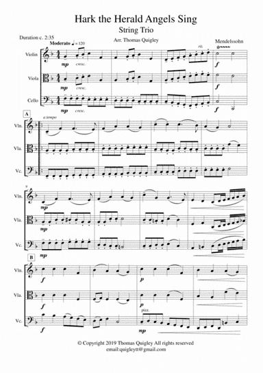 Hark The Herald Angels Sing (arr. Thomas Quigley)