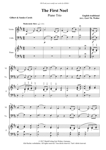 The First Noel (arr. Gert Th. Walter)