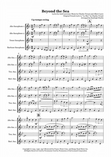 Beyond The Sea (arr. Kayleigh Huelin)