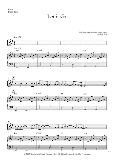 Let It Go (arr. João Reis)