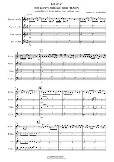 Let It Go (from Frozen) (arr. David Burndrett)