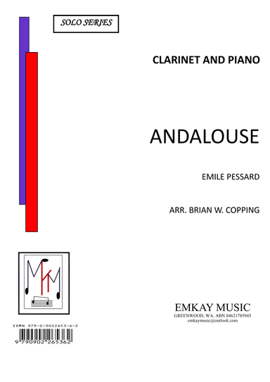 ANDALOUSE – CLARINET & PIANO (arr. BRIAN W. COPPING)