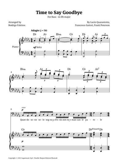 Time To Say Goodbye (arr. Rodrigo Faleiros)