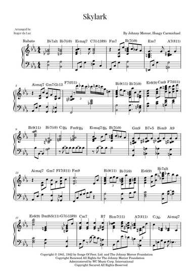 Skylark (arr. Roger da Luz)