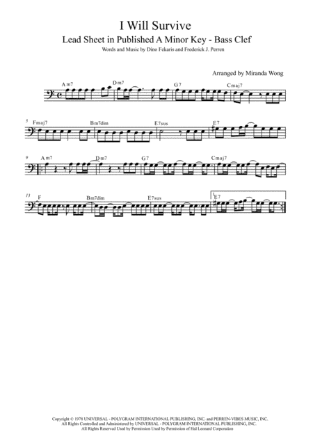 I Will Survive (arr. Miranda Wong)
