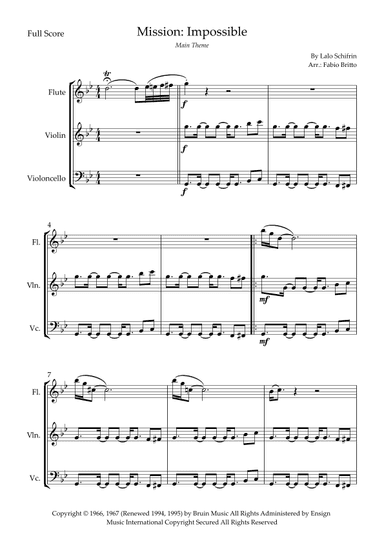 Mission: Impossible Theme (arr. Fabio Britto)
