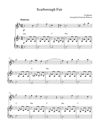 Scarborough Fair (arr. Kaiserin Rebecca)