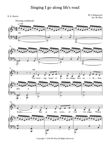 Singing I Go Along Life's Road (The Trusting Heart) (arr. Bo Kim)
